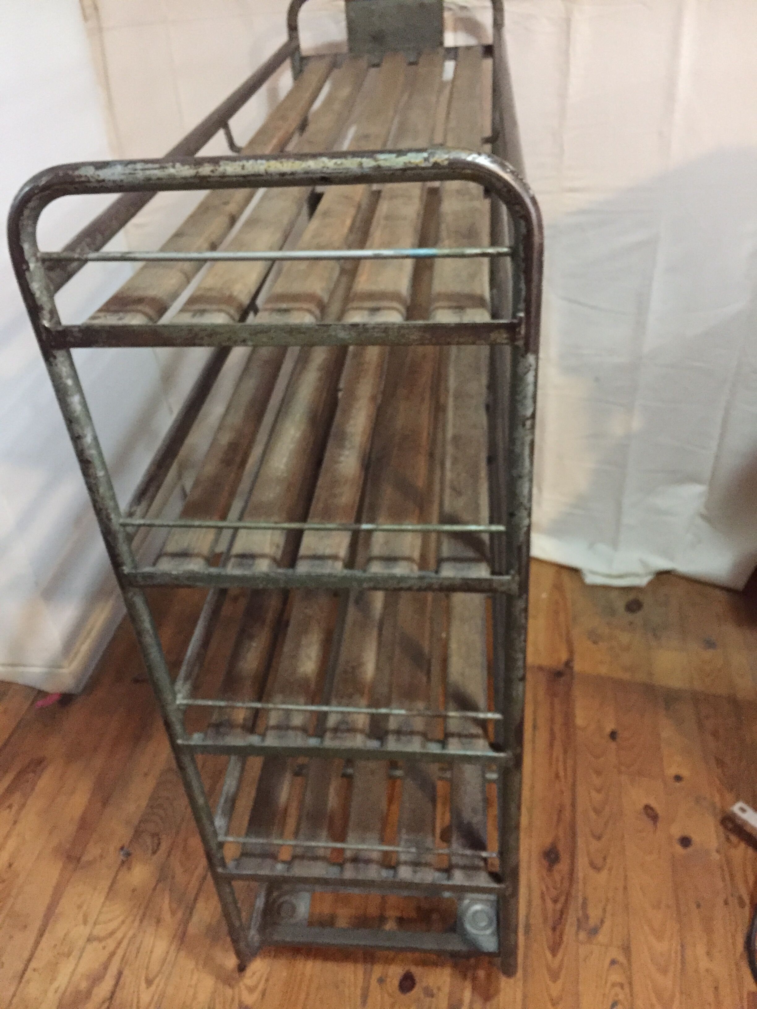 Industrial shelves on wheels