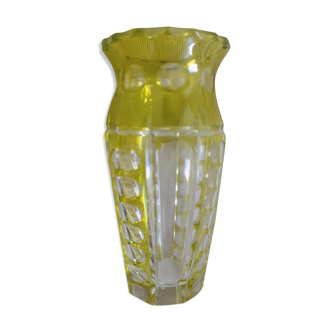 Vase cristal taillé