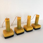 Vintage hanging lamp by Bent Karlby for A. Schroder, Kemi, 1970s