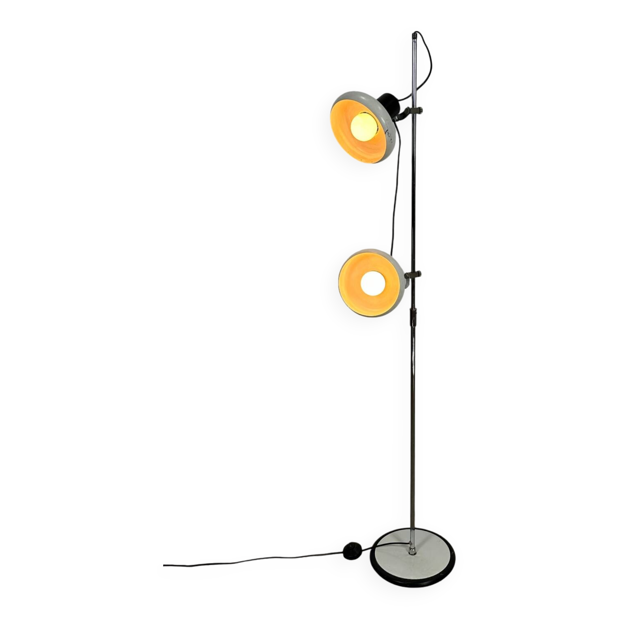 Aluminum floor lamp from the 60s