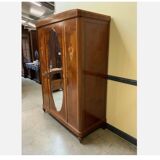Antique - wardrobe, linen cupboard, inlays -