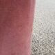 Paire de chauffeuses crapaud velours rose