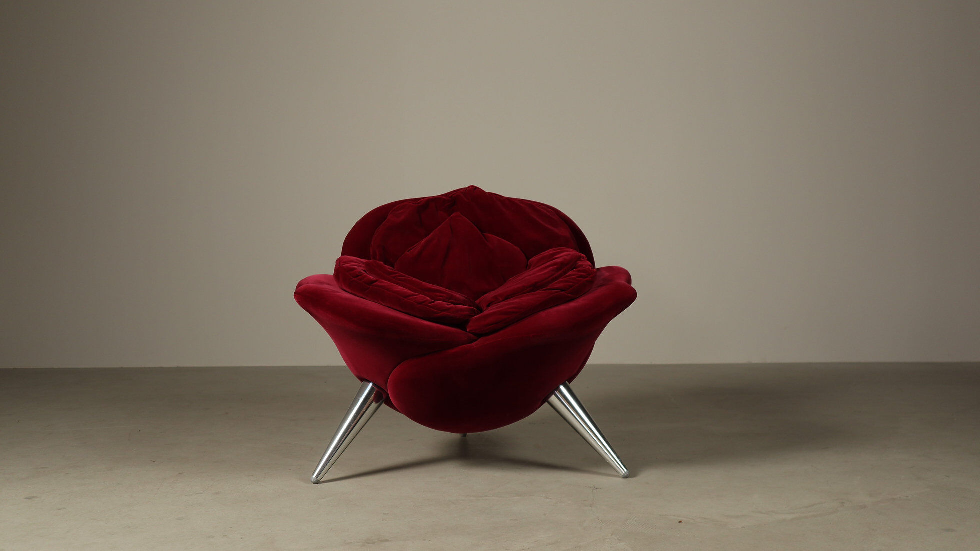 Pair of 'Rose' lounge chairs by Masanori Umeda for Edra, Italy 1990