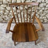 Dutch wooden armchair, 1960