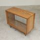 Small two-sided display cabinet wood and glass Frantisek Jirak 1960