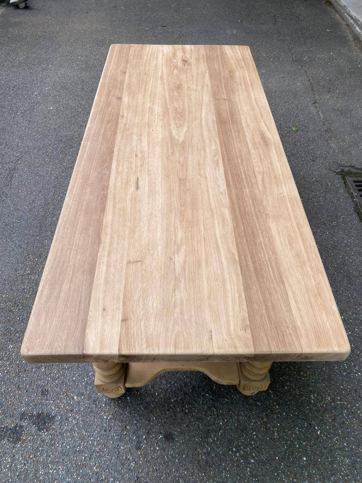 19th century farmhouse table renovated in solid oak 200cm