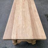 19th century farmhouse table renovated in solid oak 200cm