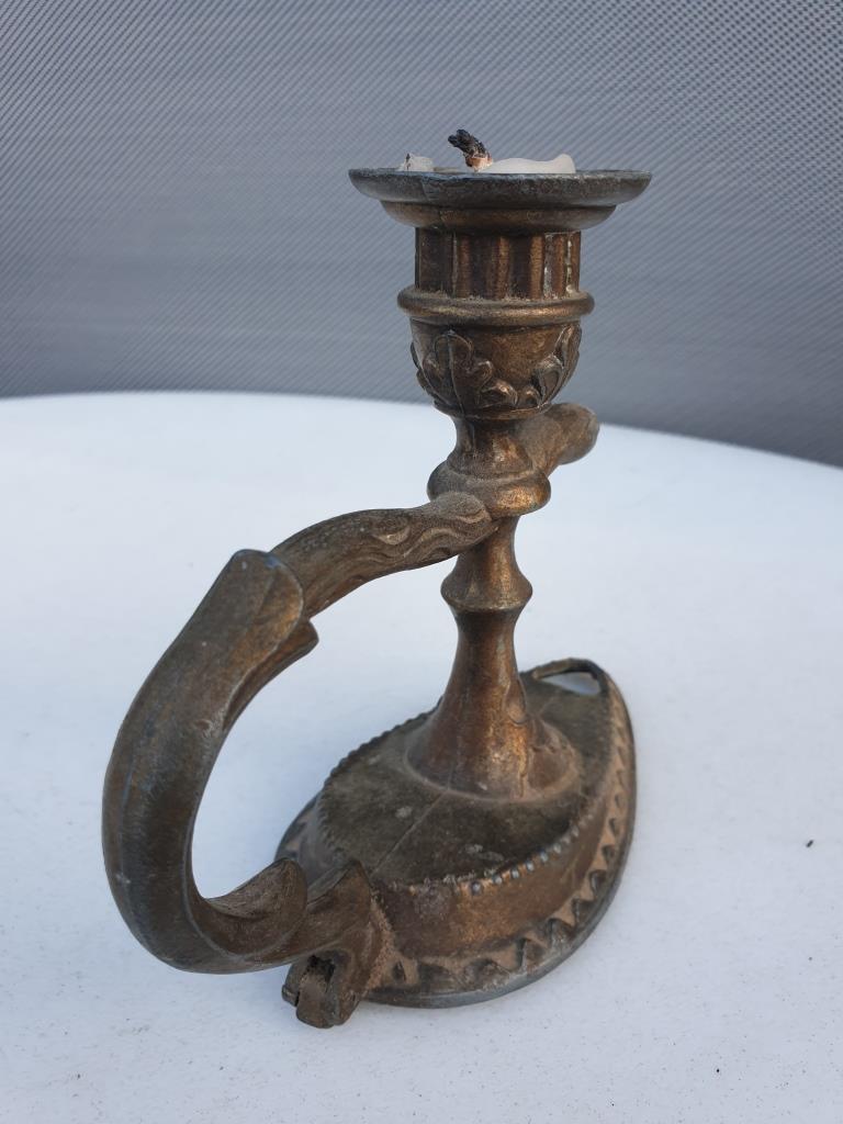 Nineteenth century snake candle holder