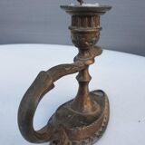 Nineteenth century snake candle holder