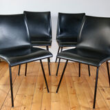 Series of 4 vintage chairs 1950