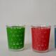 Lot de 4 verres à eau colorés années 70