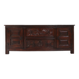 Unique 16th century French geometric sideboard in oak