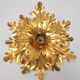 Golden leaf wall lamp
