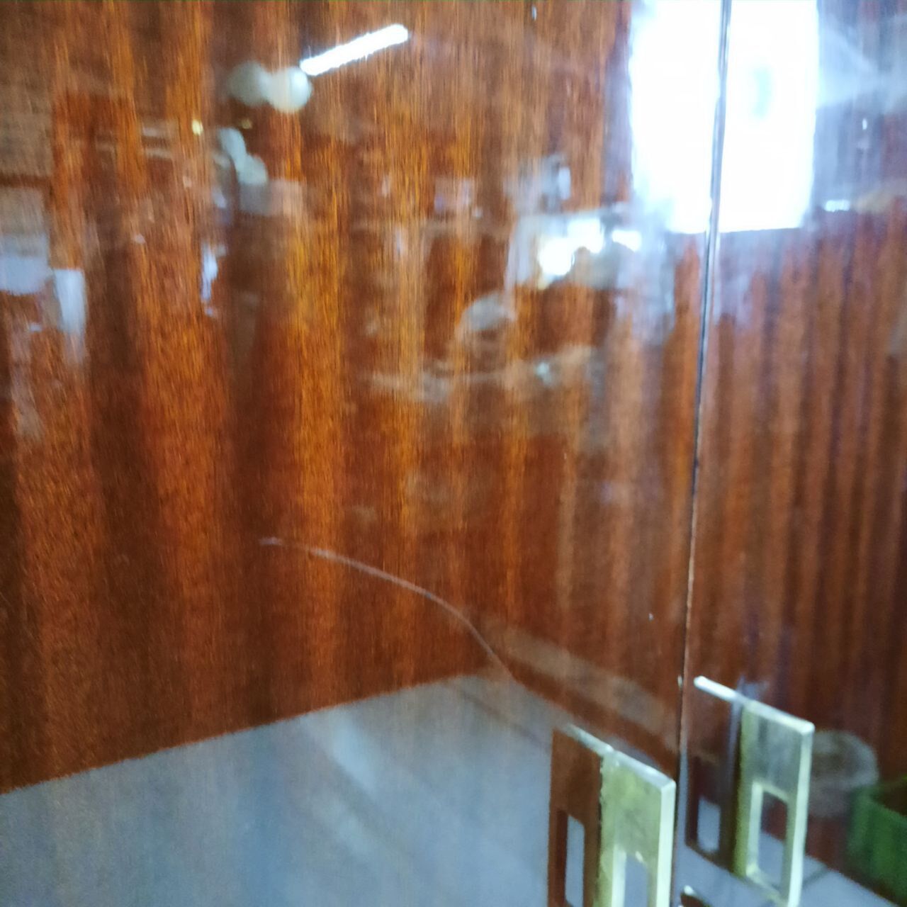 Wardrobe, 1950s bookcase, brass print / tips.