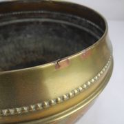 old gilded brass flower pot shabby chic old brass flowers pot