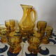 Amber glass orangeade service