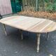 19th century Louis Philippe extendable round dining table, restored in wood, 230