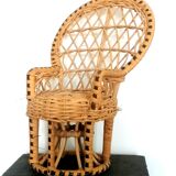 Emmanuelle armchair in miniature rattan