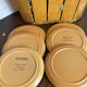 Dessert plates in stoneware, Bidonviller France