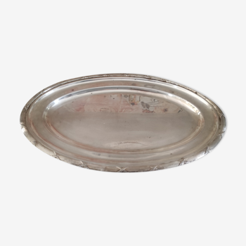 Oval top, vintage silver metal vegetable