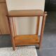 Art Deco solid walnut selette