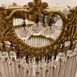 Pink Murano Glass Rod Chandelier