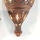 Suspension et paire d'appliques terre cuite /vintage