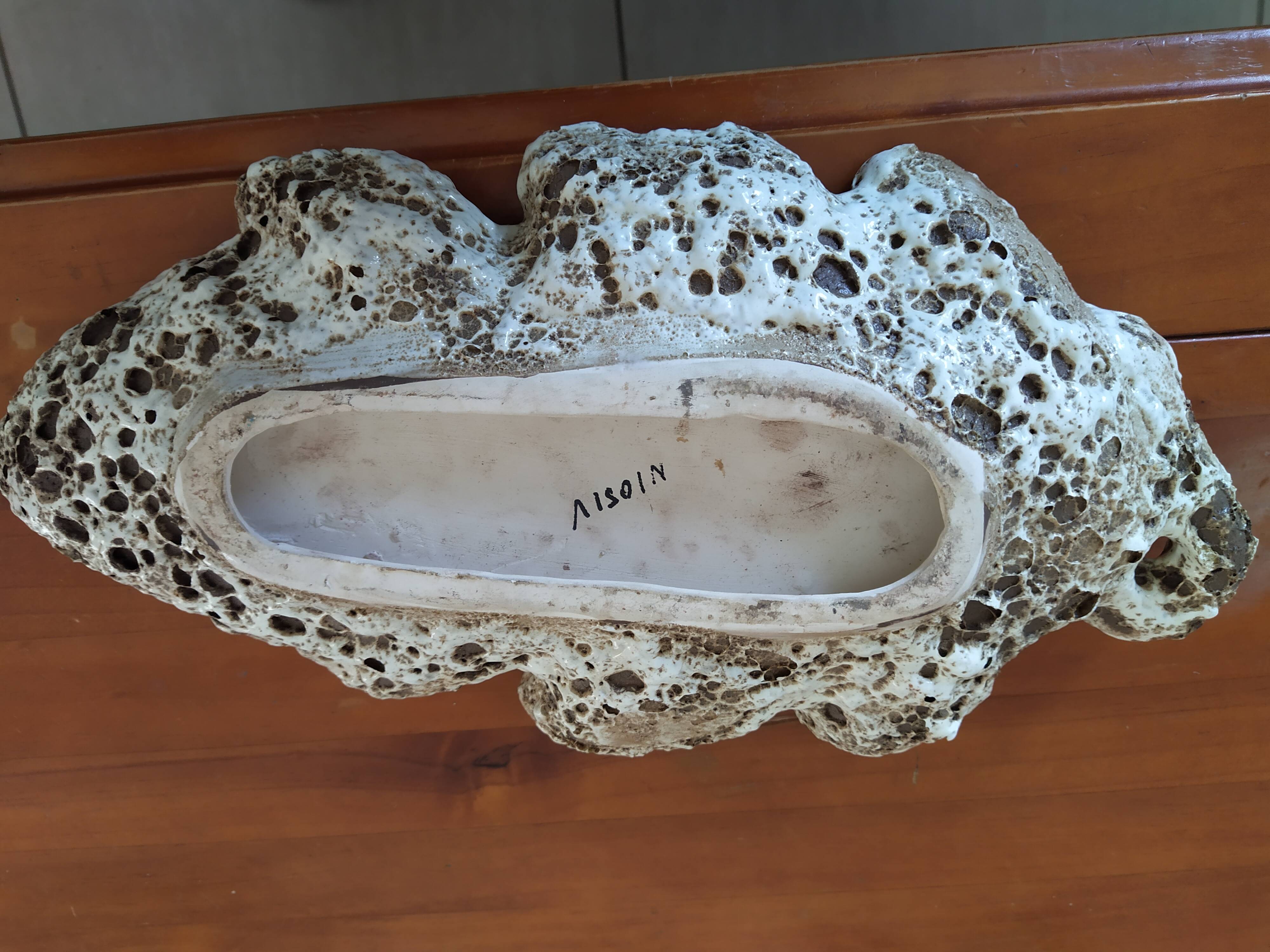 Vallauris enameled dish