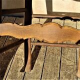 1 set of 4 rustic chairs