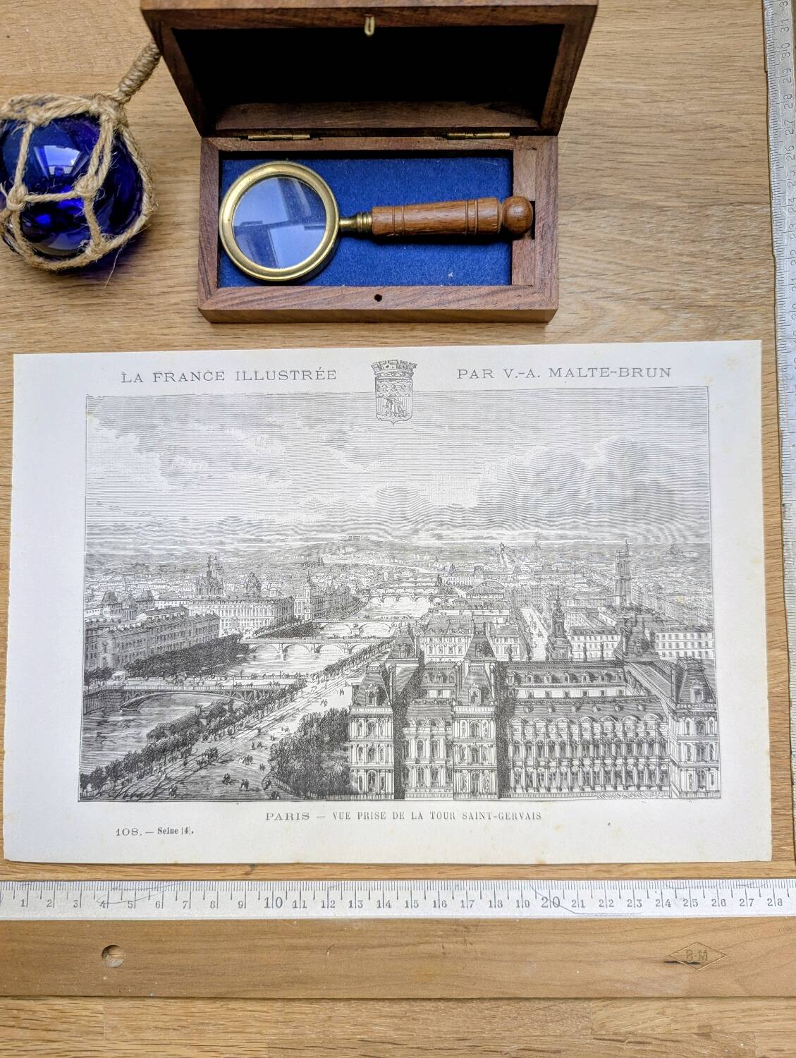 Paris, printed illustration from 1883.