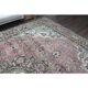 1970s Vintage Persian Handmade Wool Cotton Light Pink Area Rug 285x374