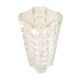 70's chiseled glass vase