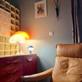 Pairs of armchairs and ottoman by Soda Galvano for Lied Mobler, Norway 1970