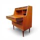 Teak secretary by A. Vodder (attributed), mirror, Denmark 1960s
