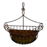 Wrought iron wall planter