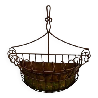 Wrought iron wall planter