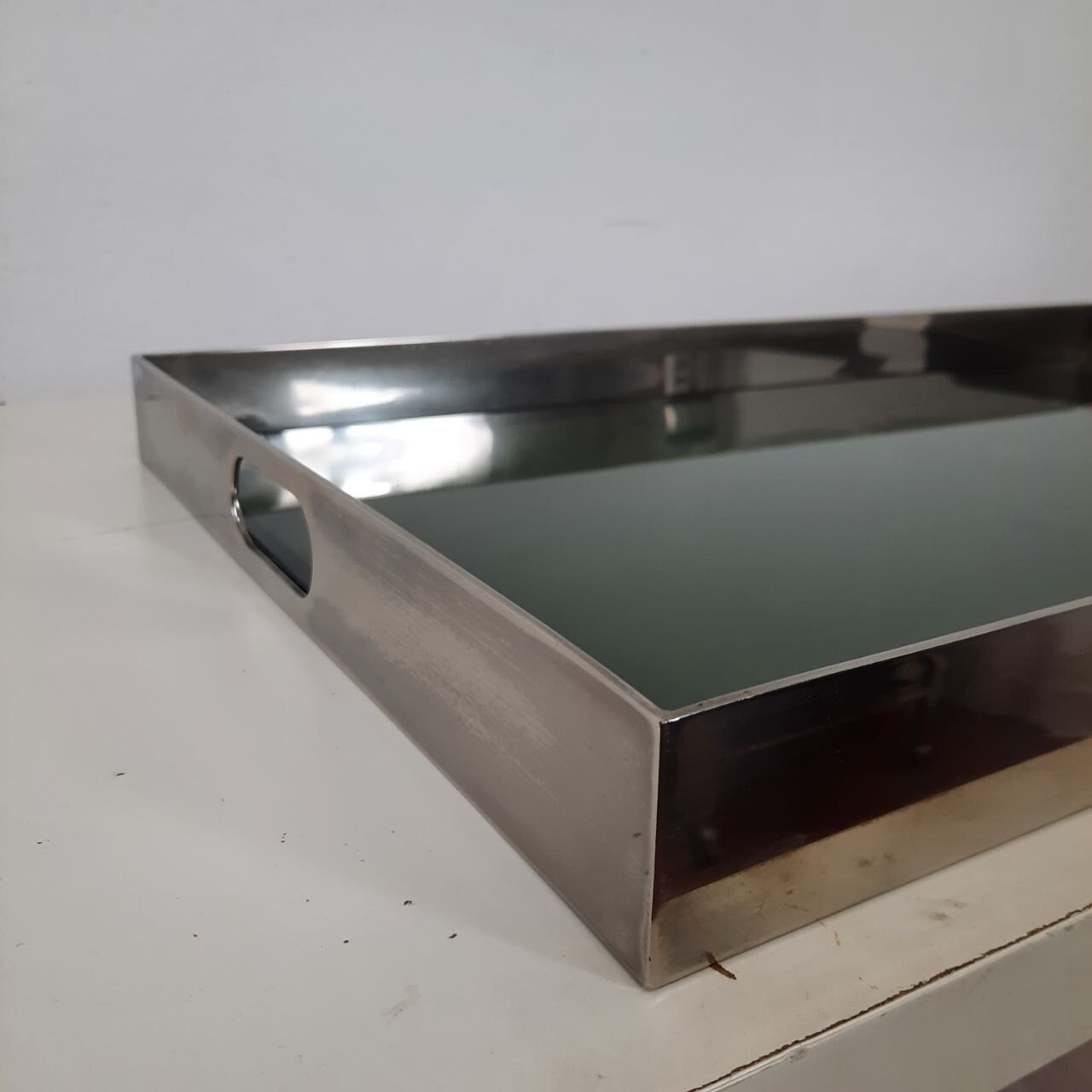 Chariot alimentaire avec deux plateaux - plaqué argent - vintage