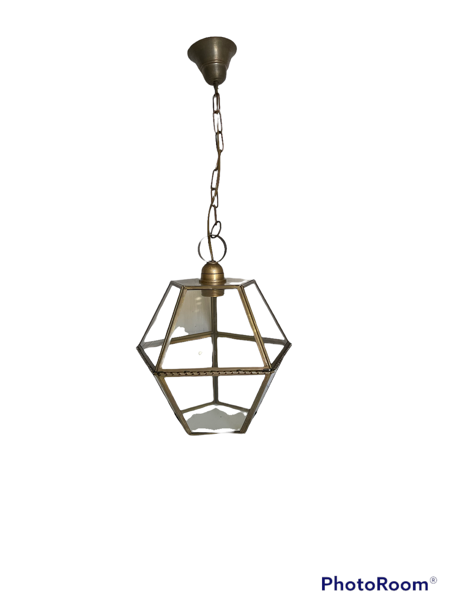Brass lantern suspension
