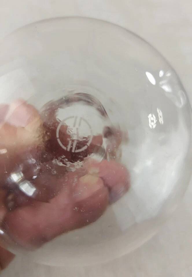 Pair of small antique vases, Touraine model, in Saint Louis crystal