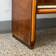 1940's Italian cabinet credenza bar display with glass door art deco style