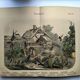 Engraving from 1886 - Insects on the farm - Vintage old lithograph