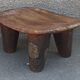 Antique wooden stool. Senufo African art from Côte d'Ivoire.