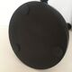 Pair black wood candle holders H52cm