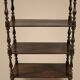 Antique turned walnut shelf