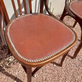 Pair of bistro armchairs signed Baumann 1930