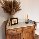 Dresser raw oak and marble