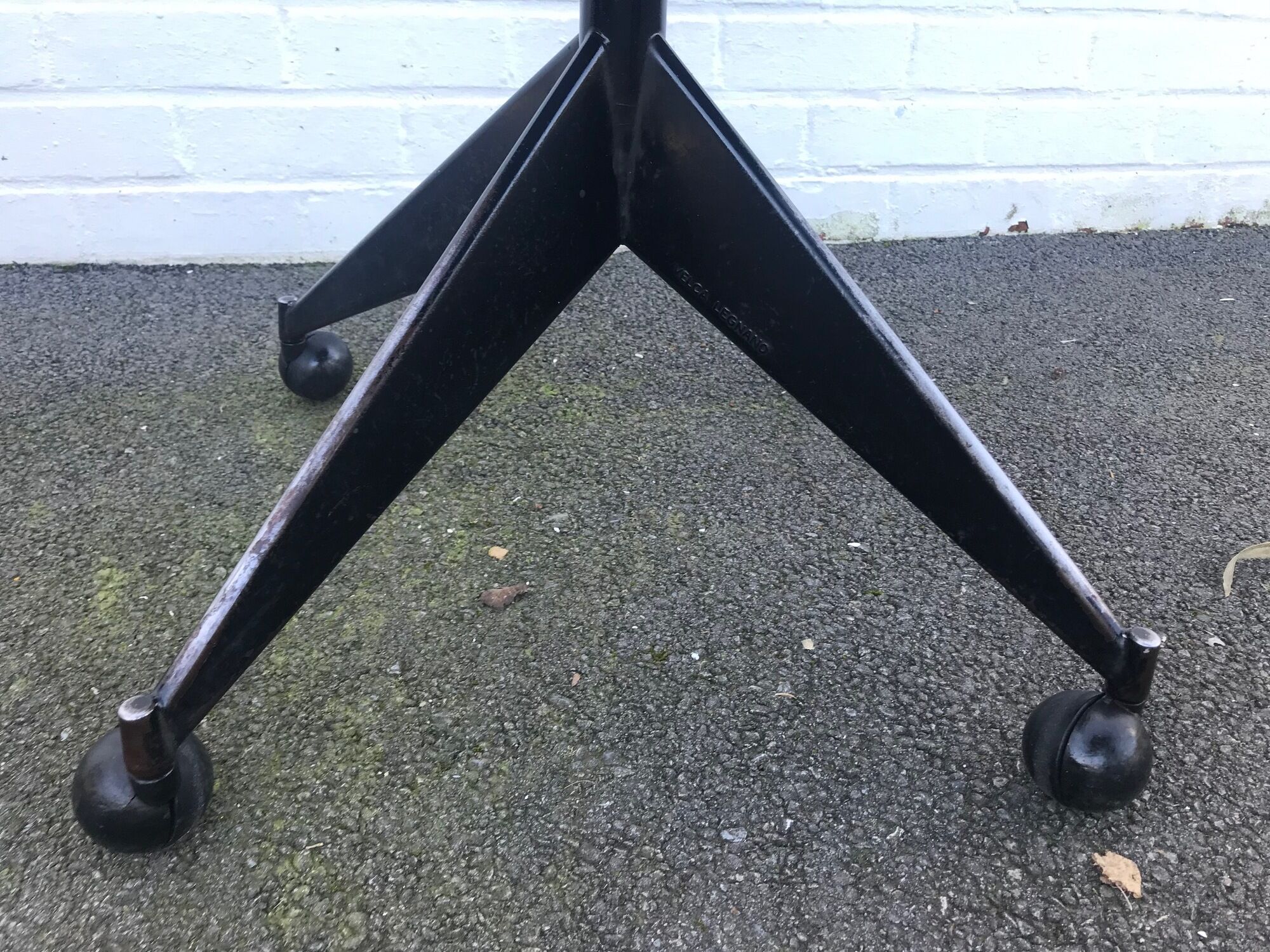Pair of high-rise adjustable chairs from Velca Legnano (Italy) for Jules Wabbes 1960