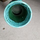 Green and blue lava ceramic pot pitcher