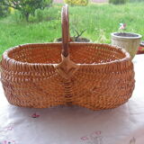Wicker mushroom basket