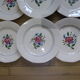 Set of 6 flat plates Digoin Sarreguemines